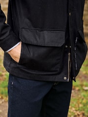 Brook Taverner Black Waxed Cotton Jacket - Image 4 of 4
