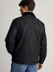 Brook Taverner Black Waxed Cotton Jacket - Image 6 of 10