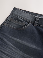 Charcoal Blue Straight Fit Authentic Stretch Denim Jeans - Image 10 of 11