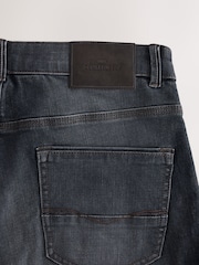 Charcoal Blue Straight Fit Authentic Stretch Denim Jeans - Image 11 of 11