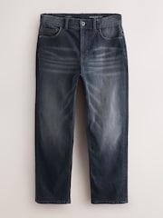 Charcoal Blue Straight Fit Authentic Stretch Denim Jeans - Image 7 of 11