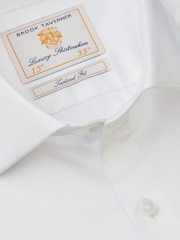 Brook Taverner White Satin Cotton Shirt - Image 6 of 7