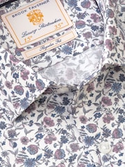 Brook Taverner Pink Print Cotton Shirt - Image 4 of 5