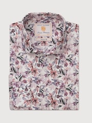 Brook Taverner Pink Floral Cotton Shirt - Image 3 of 5