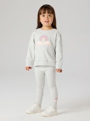 Regenbogen, grau - Name It Sweat-Top und Leggings im Set - Bild 1 von 6