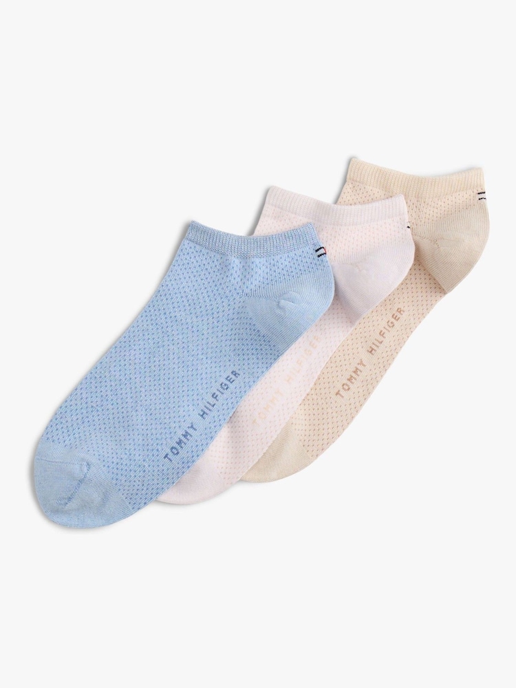 Tommy Hilfiger Blue Socks 3 Pack - Image 1 of 2 Tommy Hilfiger Blue Socks 3 Pack - Image 1 of 2