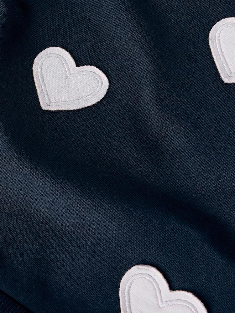 Name It Navy/Pink Heart Tulle Skirt Dress - Image 3 of 3