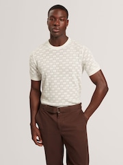 Κοντομάνικο μπλουζάκι Ted Baker με ανάγλυφη υφή - Εικόνα 1 από 7