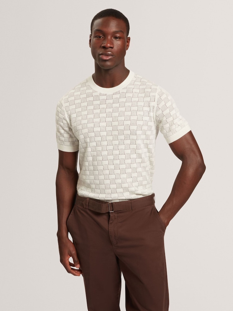 Κοντομάνικο μπλουζάκι Ted Baker με ανάγλυφη υφή - Εικόνα 1 από 7