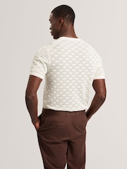 Κοντομάνικο μπλουζάκι Ted Baker με ανάγλυφη υφή - Εικόνα 2 από 7