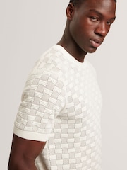 Κοντομάνικο μπλουζάκι Ted Baker με ανάγλυφη υφή - Εικόνα 5 από 7