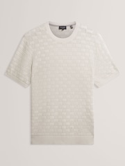 Κοντομάνικο μπλουζάκι Ted Baker με ανάγλυφη υφή - Εικόνα 6 από 7