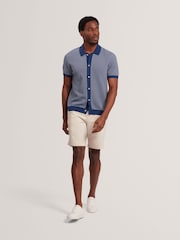 Ted Baker Short Sleeve Small Stitch Button Through Polo Shirt - Εικόνα 3 από 7