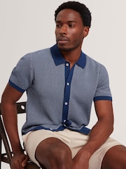 Ted Baker Short Sleeve Small Stitch Button Through Polo Shirt - Εικόνα 5 από 7