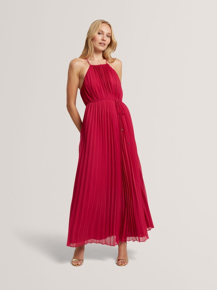 Ted Baker Pleated Halter Neck Maxi Dress - Bild 1 von 6