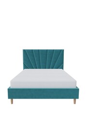 Millbrook Beds Teal Rise Luxury Velvet Frame - Image 2 of 6