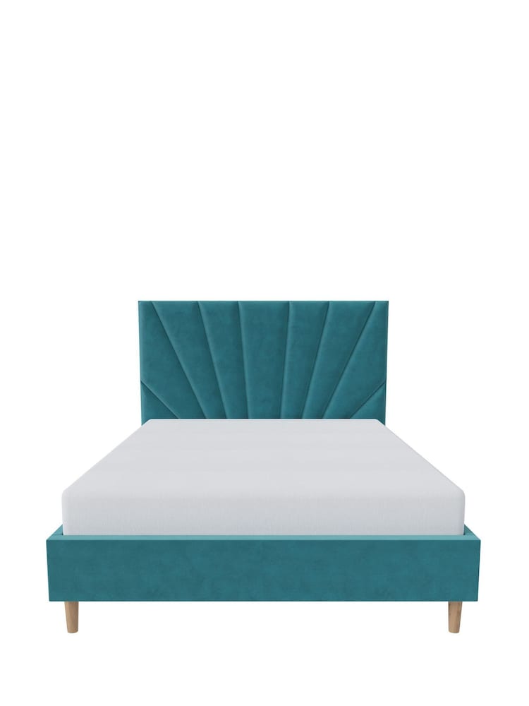 Millbrook Beds Teal Rise Luxury Velvet Frame - Image 2 of 6