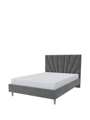 Millbrook Beds Grey Rise Soft Chenille Frame - Image 1 of 6