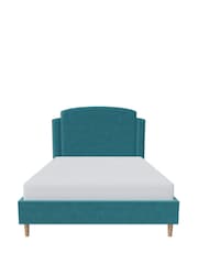 Millbrook Beds Teal Deco Arc Luxury Velvet Frame - Image 2 of 6