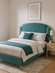 Millbrook Beds Teal Deco Arc Luxury Velvet Frame - Image 5 of 6
