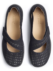 Hotter Blue Standard Fit Daphne Touch Fastening Mary Janes Shoes - Image 4 of 4