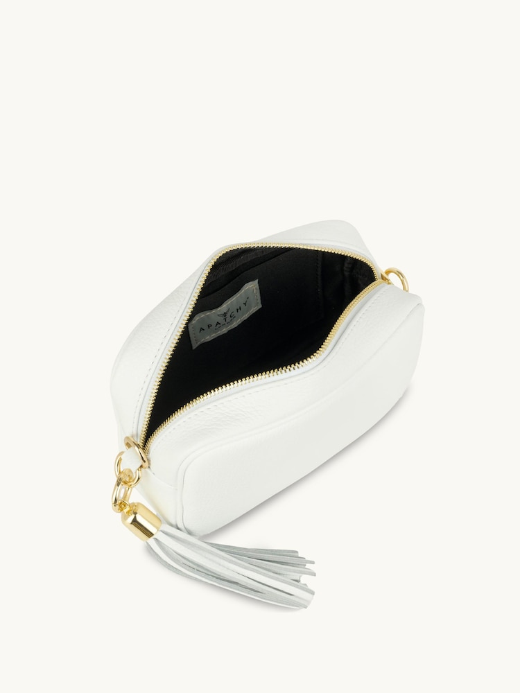 Apatchy White The Tassel Leather Cross-Body Bag - Image 5 of 5