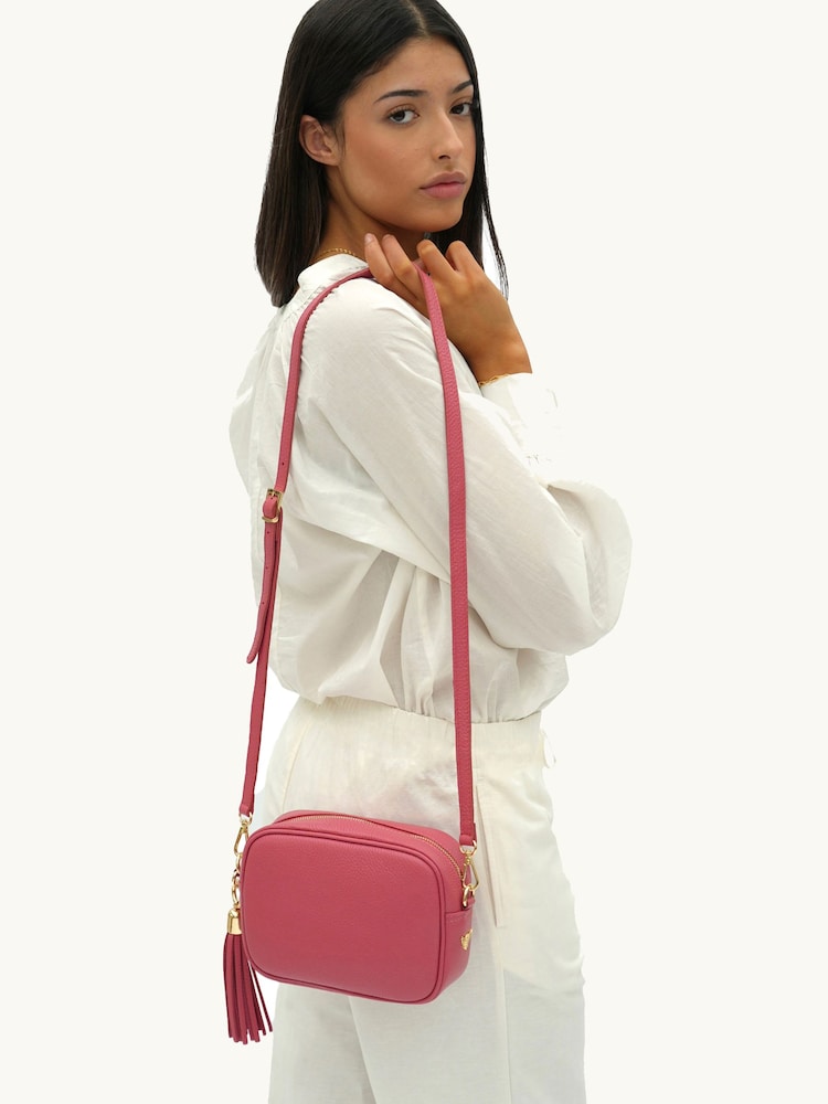 Apatchy Pink The Tassel Leather Cross-Body Bag - Image 4 of 4
