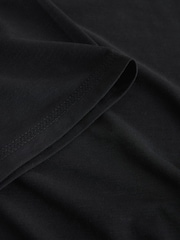 Black Active Boxy Crew Neck Short Sleeve T-Shirt - Image 6 of 6