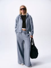 self. Blue Wide Leg Joggers - Image 3 of 8