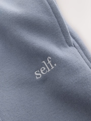 self. Blue Wide Leg Joggers - Image 7 of 8