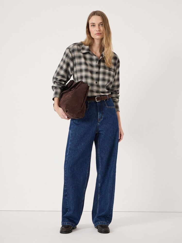 Hush Brown Amren Check Long Sleeve Shirt - Image 2 of 5