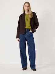 Hush Green Cherrie Chunky Cashmere T-Shirt - Image 2 of 6