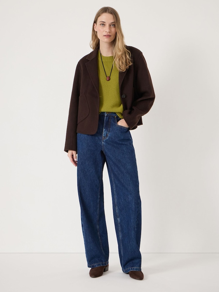 Hush Green Cherrie Chunky Cashmere T-Shirt - Image 2 of 6