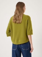 Hush Green Cherrie Chunky Cashmere T-Shirt - Image 4 of 6