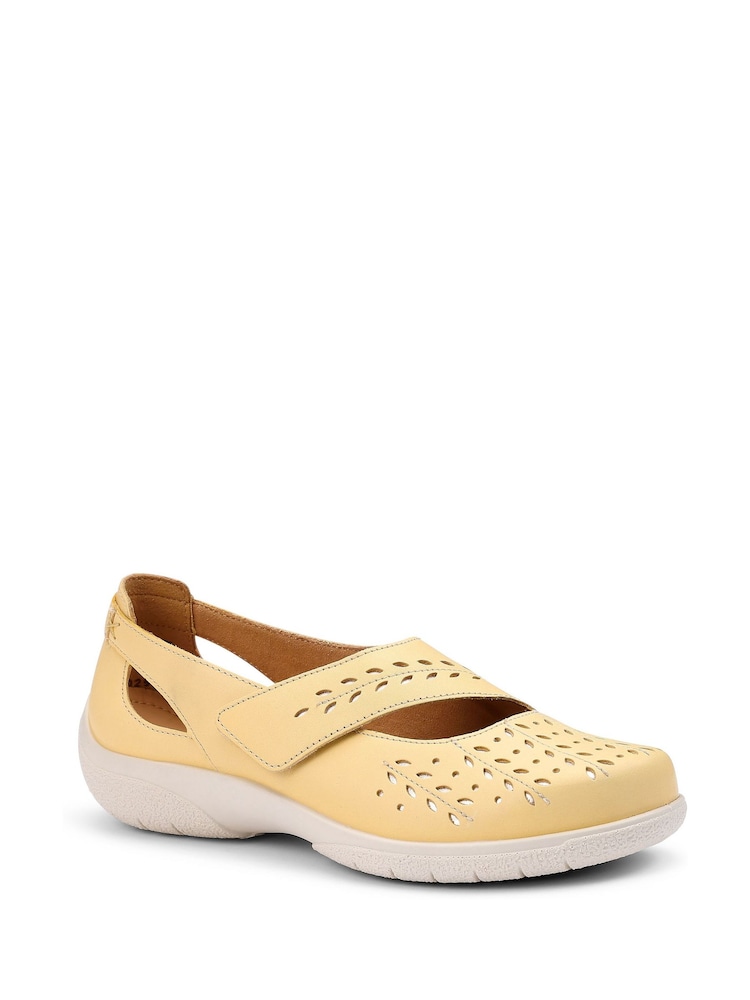 Hotter Yellow Daphne Touch Fastening Mary Janes Shoes - Image 2 of 4