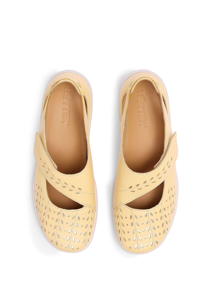 Hotter Yellow Daphne Touch Fastening Mary Janes Shoes - Image 4 of 4