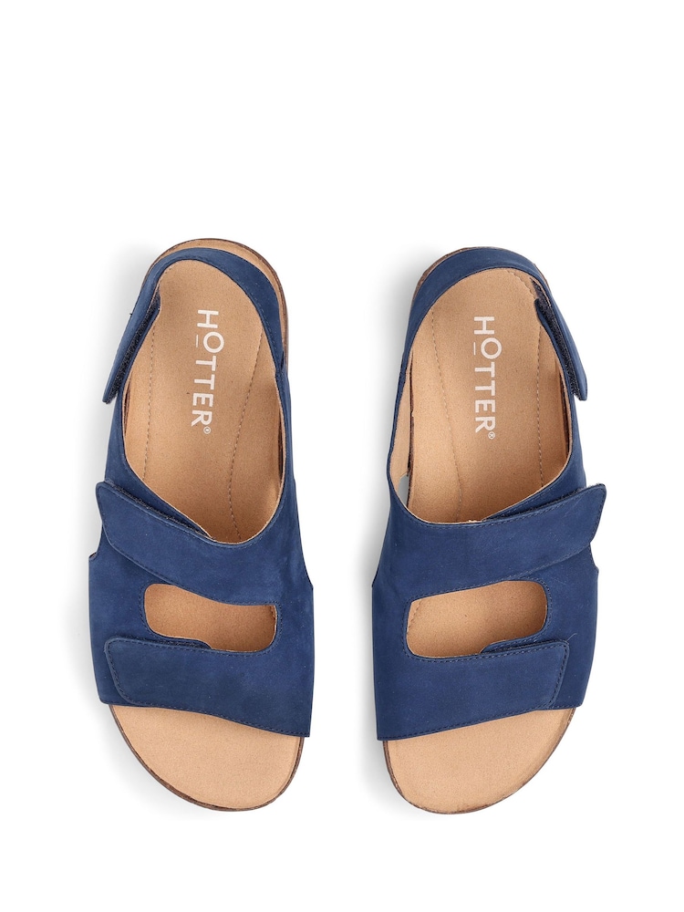 Hotter Blue Wide Fit Explore Touch-Fastening Casual Sandals - Image 4 of 4