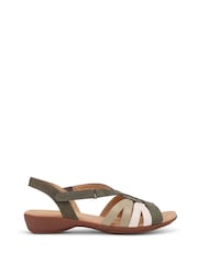 Hotter Green Standard Fit Flare Touch Fastening Casual Sandals - Image 1 of 4