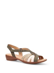 Hotter Green Standard Fit Flare Touch Fastening Casual Sandals - Image 2 of 4