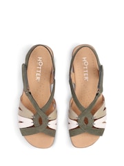 Hotter Green Standard Fit Flare Touch Fastening Casual Sandals - Image 4 of 4
