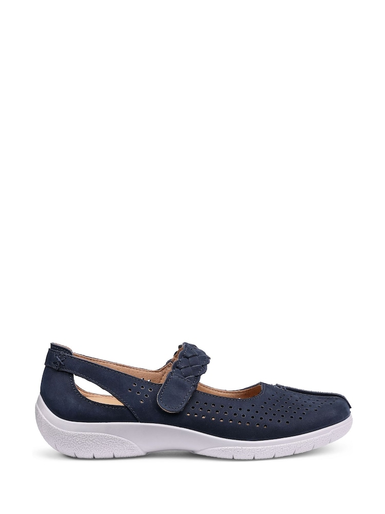 Hotter Blue Standard Fit Quake II Touch-Fastening Mary Janes Shoes - Image 1 of 4