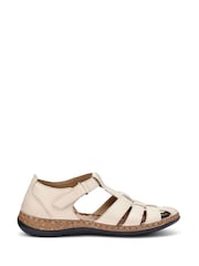 Hotter White Standard Fit Sharini Touch-Fastening Casual Sandals - Image 1 of 4