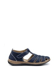 Hotter Blue Standard Fit Sharini Touch-Fastening Casual Sandals - Image 1 of 4