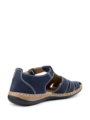Hotter Blue Standard Fit Sharini Touch-Fastening Casual Sandals - Image 3 of 4