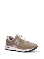 Hotter Grey Regular Fit Standard Fit Revival Lace-Up Cupsole Shoes - Image 2 of 4