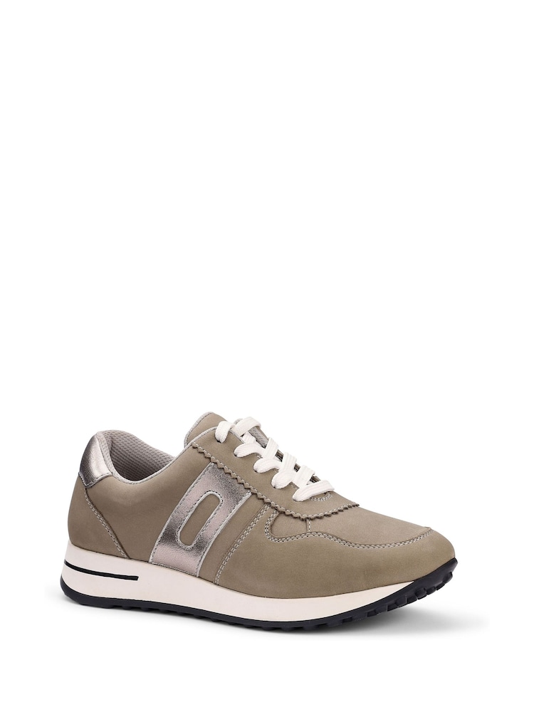 Hotter Grey Regular Fit Standard Fit Revival Lace-Up Cupsole Shoes - Image 2 of 4