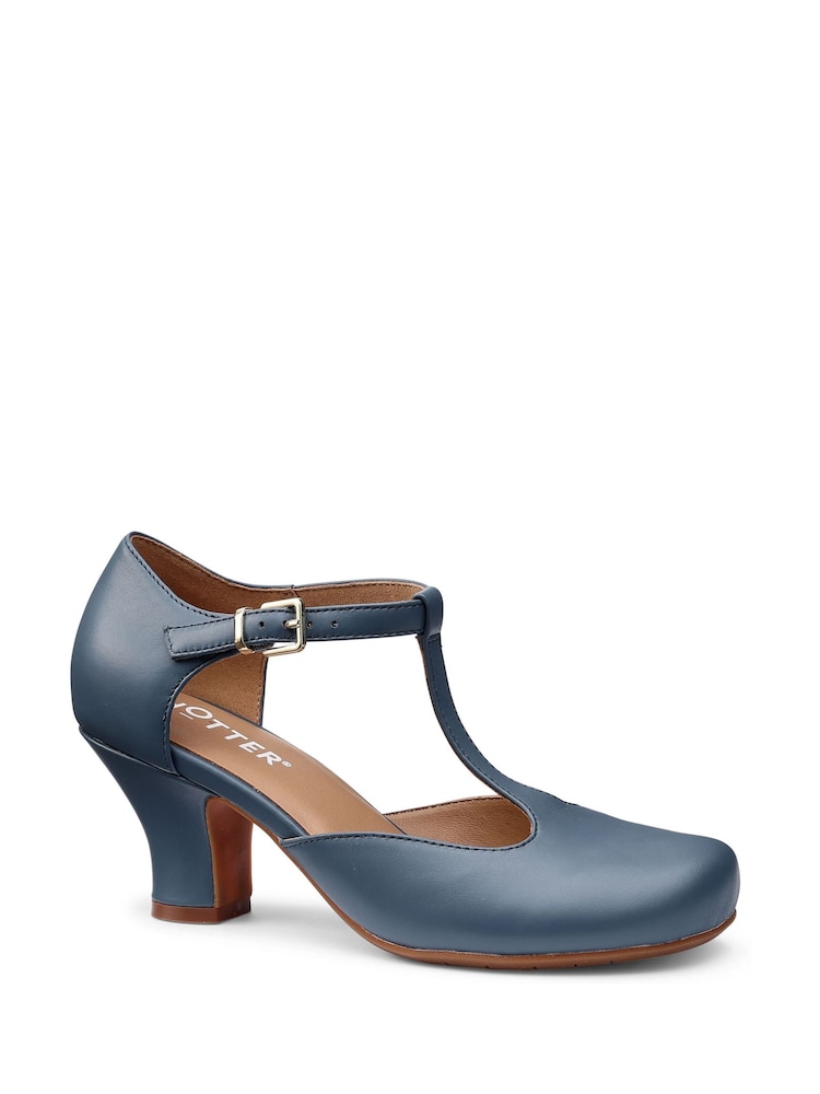 Hotter Blue Standard Fit Tempo Buckle Ankle Boots - Image 2 of 4