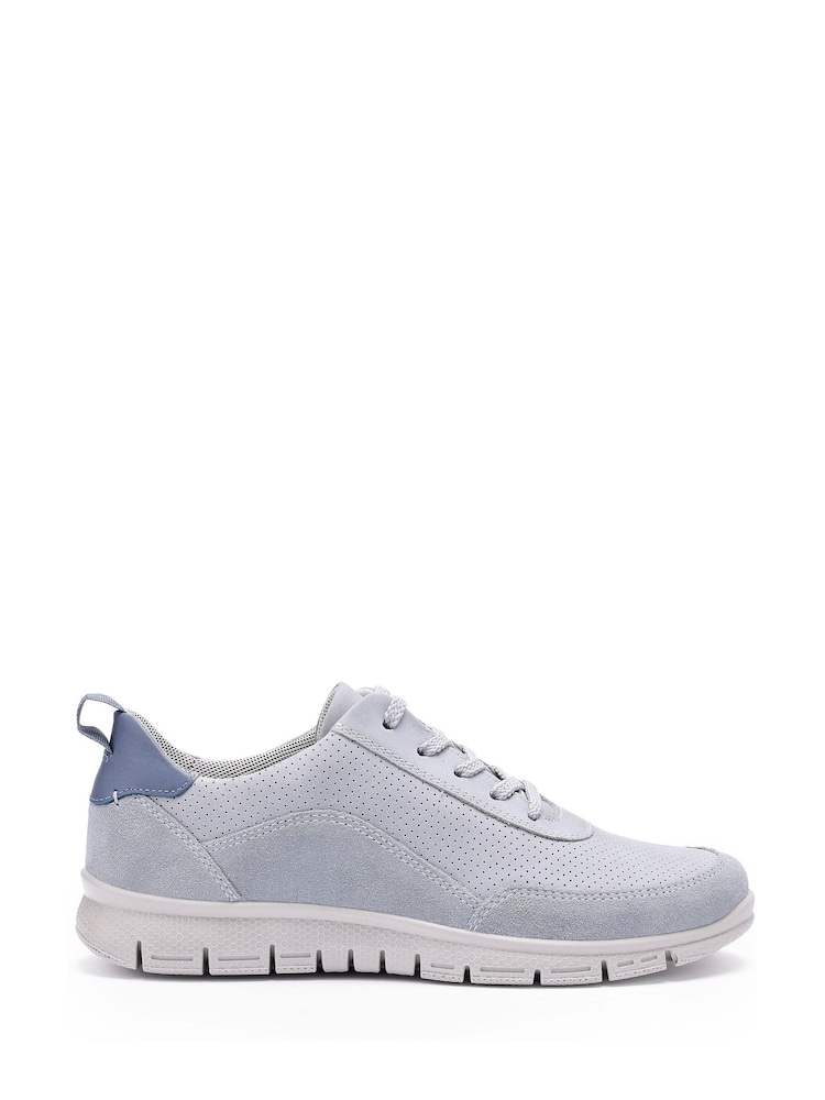 Hotter Blue Wide Fit Gravity II Lace-Up Active Shoes - Image 1 of 4