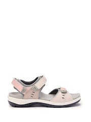 Hotter Pink Wide Fit Walk II Touch-Fastening Active Sandals - Image 1 of 4
