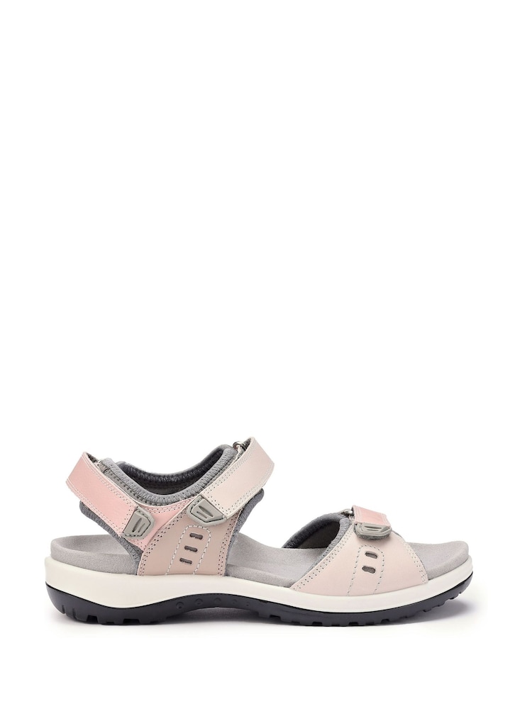 Hotter Pink Wide Fit Walk II Touch-Fastening Active Sandals - Image 1 of 4 Hotter Pink Wide Fit Walk II Touch-Fastening Active Sandals - Image 1 of 4